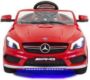 Mercedes Elektro Kinderfahrzeug CLA45 AMG Rot - Leistungsstarke Batterie - Ferngesteuert - Sicher Für Kinder