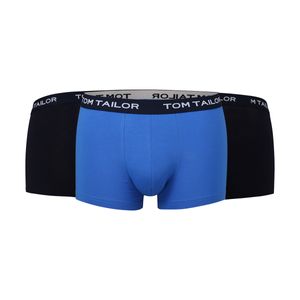 TOM TAILOR Herren Boxershorts, 3er Pack - Hip Pants, Buffer G4, Boxer Brief, Uni Blau S