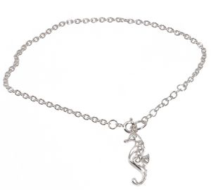 Silber Armkettchen, Boho Armschmuck - Seepferdchen, SterlingSilber, Armreifen & Armbänder aus Silber