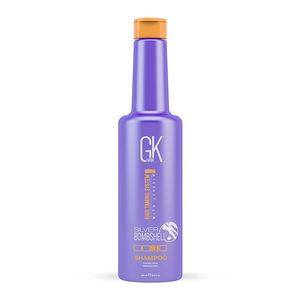 GK HAIR Global Keratin Silver Bombshell/Purple Shampoo (280 ml/280 fl oz). Für blondes, platinfarbenes, aschfarbenes, silbernes und graues Haar. Spendet Feuchtigkeit für trockenes und geschädigtes Haar