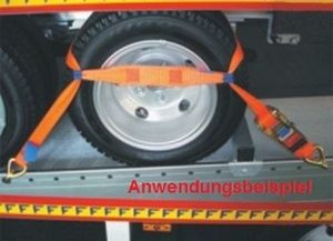 4 Stück Spanngurte Zurrgurte 50 mm für Pkw Transport zur Radsicherung 2500/5000 daN