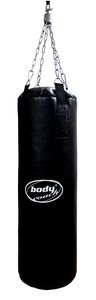 Heavy Bag Boxsack gefüllt 29 kg Gewicht PVC-Leder schwarz 95 cm lang hängend Indoor Sport Fitness Erwachsene Jugendliche