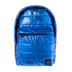 Biggdesign Moods Up Relaxed Glitzer Rucksack für Damen, Leuchtender Rucksack für Studierende, Metallisch Glänzender Schultasche, Jungen und Mädchen, zweckmäßige und geräumige Tasche, blau