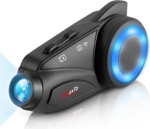 MaxTo M3 Bluetooth Intercom pre prilby, Handsfree pre motocykle s Full HD kamerou SONY