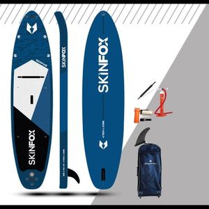SKINFOX SEAPIKE CARBON-SET (335x78x15)  4-TECH L-CORE SUP Paddelboard blau - Farbe: blau - Groesse: Board,Bag,Pumpe