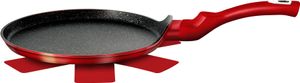BERLINGERHAUS Pfannkuchenpfanne mit Marmoroberfläche 28 cm Burgunder Metallic Line BH-6179