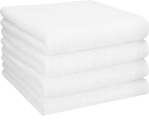 Betz BERLIN 4er Pack Handtücher Set Handtuch Größe 50x100 cm 100% Baumwolle Farbe - weiß - BERLIN