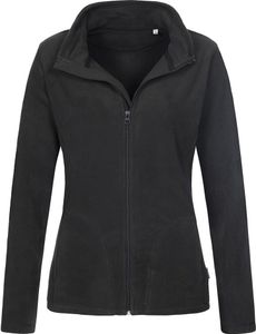 Absolute Apparel - Fleece Durchgehender Reißverschluss für Damen - Aktiv AB297 (L) (Schwarz)