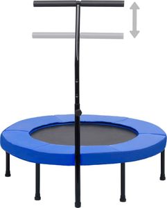 vidaXL Fitness trampolína s madlem a bezpečnostní podložkou 102 cm