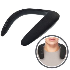Nackenlautsprecher, Nackenbügel, Bluetooth-Lautsprecher, kabellos, tragbarer Bluetooth-LautsprecherSchwarz