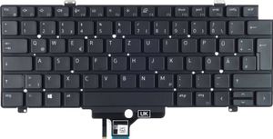 Tradebit - Tastatur für DELL | Deutsch DE QWERTZ | Volle Kompatibilität | Hochwertige Materialien | Modelle: Latitude 5420 5421 7420 7520 2-in-1 7530