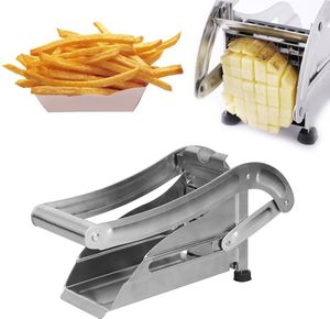 JEOBEST  Edelstahl Pommesschneider Kartoffelschneidermaschine Pommes Frites Schneider