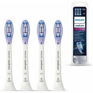 Philips Sonicare G3 Premium HX9054 Gum Care - Náhradná hlavica kefky - pre zubnú kefku - biela (balenie 4 ks)