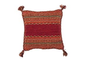 Kayoom - Woll Kissen Alhambra Pillow 335 Rot Grösse: 45cm x 45cm