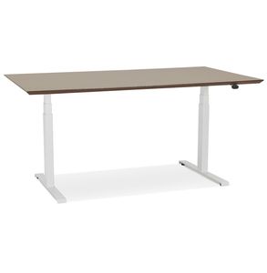 Kokoon® Schreibtisch / Besprechungstisch/ Office Desk SIDEBU 70x150x128 cm,Holz , Nussbaum,52,53 kg