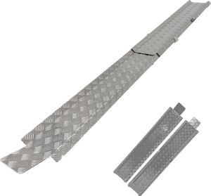 TRUTZHOLM Auffahrschiene zusammensteckbar 150 - 270 cm verstellbar Treppenrampe E-Bike 50kg Alu grau