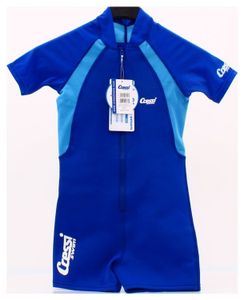 Cressi Unisex - Kinder Neopren Schwimmanzug Shorty, blau,XXL-Jahre 7/8,DG001005