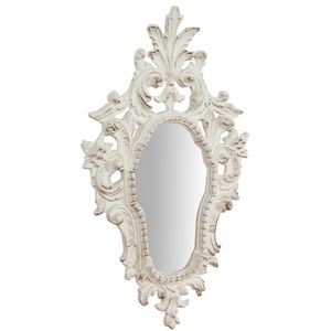 Deko spiegel barock 65x40 cm, Vintage spiegel,Spiegel wohnzimmer, Weiß