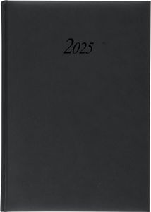 Wochenplaner 2025 / Buchkalender / Größe: 17,2x24cm / Farbe: schwarz