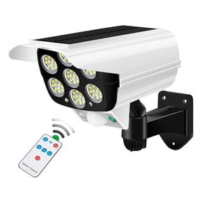 360° otočná solárna lampa do exteriéru s detektorom pohybu, 77 LED nástenné svetlo do exteriéru - LUMACAM