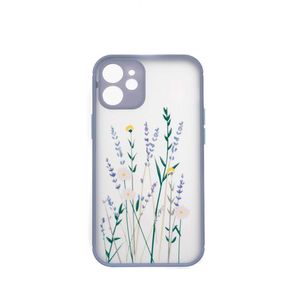 Puzdro ColorWay Smart Matné pre Apple iPhone 12 mini - Flowers - fialové