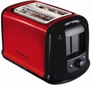 Moulinex LT 261D / LT 2618 Subito 3 Toaster, Edelstahlgehäuse, Stoppfunktion, Auftaufunktion, Brötchenrost