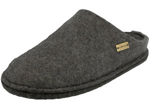 Haflinger Damen Hausschuh Herren Pantoffel Filz Komfortweite Flair Soft 311010, Größe:47 EU, Farbe:Grau