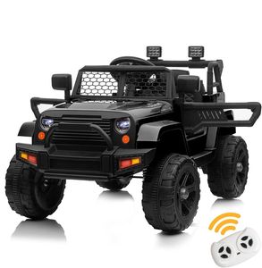 FCH 12V Kinder-Elektrofahrzeug mit Fernbedienung bei 2,4 GHz, V. Max. 2,8 km/h Fernbedienung. Soundeffekte Jeep