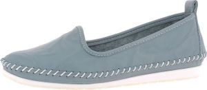 Andrea Conti Damen Mokassin Leder Slipper Ballerina Eyecatcher bequem 0027449, Größe:40 EU, Farbe:Blau