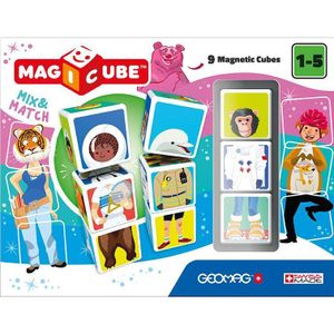 Geomag MagiCube Match & Mix Berufe 9-teilig, Farbe:Multicolor
