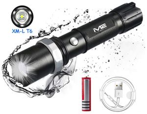 LED Taschenlampe Polizei Swat Cree Zoom 1000 Meter Leuchtweite 2x PowerAkku USB