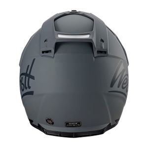 Westt kask motocrossowy full-face MTB kask motocyklowy full-face cross kask motocyklowy MTB enduro quad kask motocyklowy z podwójnym daszkiem przeciwsłonecznym mężczyźni kobiety certyfikat ECE DOT, szary, XL (61-62 cm)