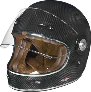 RT-825 Carbon Integralhelm Motorradhelm Chopper Integral Retro Kart Helm rueger Carbon S (55-56)