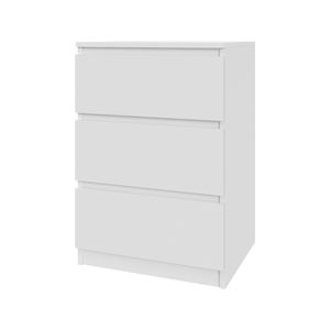 Kommode Schrank AVEN 50 cm - 3 Schubladen -  weiß - Wohnzimmer, Schlafzimmer - mattweiß