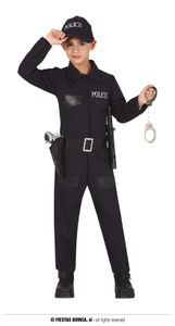 Polizei Kostüm für Kinder, Größe:140/146