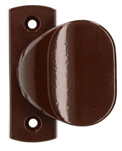 KOTARBAU® Türknauf 65mm 1Stk. Braun mit Kurzem Schild für Türen Tore Pforten