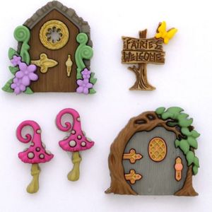 Dress It Up Knöpfe mit Fantasymotiven : Believe in Fairies Fantasymotive: Believe in Fairies