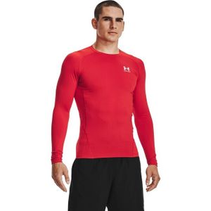 UNDER ARMOUR HeatGear Armour langarm Funktionsshirt Herren 600 - red/white L