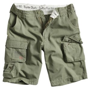 Surplus - Trooper Shorts Oliv, kurze Cargo Hose grün Größe XXL