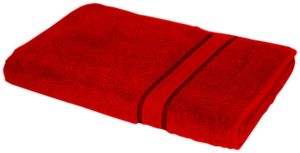 2x 140x70 Walkfrottier Frottee Strandtuch Duschtuch Handtuch Badetuch Handtuch Tuch Rot