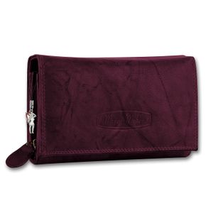Money Maker pravá kožená dámska peňaženka čašník peňaženka bordó RFID ochrana OPJ704D