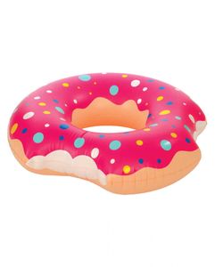 Angebissener Donut Schwimmreifen 120cm als Wasserspielzeug & Deko