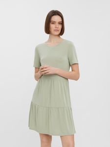 Vero Moda VMFILLI CALIA SS SHORT DRESS GA NOOS, hellgrau