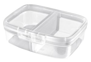 Rechteckiger Lebensmittelbehälter mit Fach Snap Box Transparent 1.8L. Curver