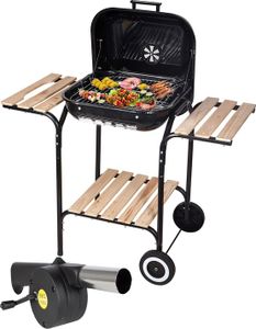 MalTec Gril na dřevěné uhlí + dmychadlo Kempinkový gril Piknikový gril Grilovací vozík Zahradní kemp Terasa BBQ MalTec Gril na dřevěné uhlí + dmychadlo Kempinkový gril Piknikový gril Grilovací vozík Zahradní kemp Terasa BBQ