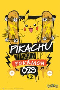 Pokemon Poster Pikachu Charged Up 025 91,5 x 61 cm