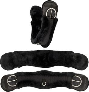Equinate Western Moon Obvod anatomický z jahňacej kože 85 cm - 34" Black