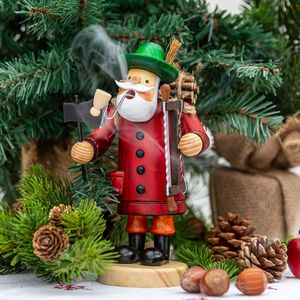 Rauchfigur Holzfäller, Räuchermännchen Holzmacher, Handarbeit, Weihnachtsdeko