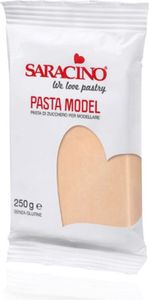 Beżowa masa cukrowa do modelowania Rose Beige Model Paste 250g - Saracino