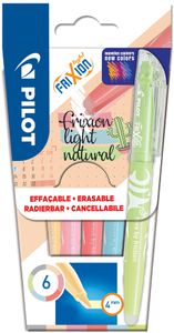 PILOT Textmarker FRIXION light Natural 6er Etui